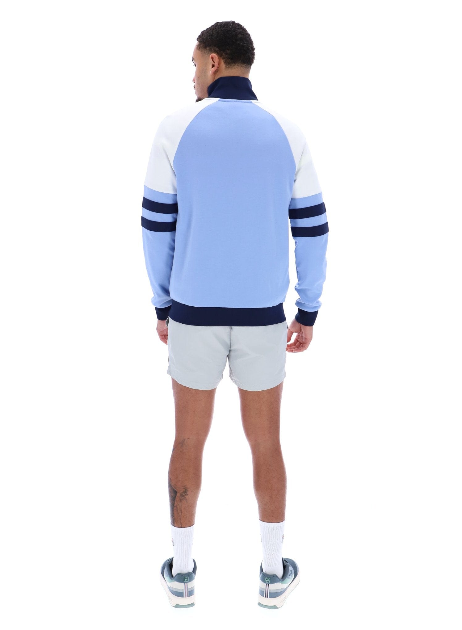 Founder Cut And Sew Track Jacket In Vista Blue/Fila Navy/White