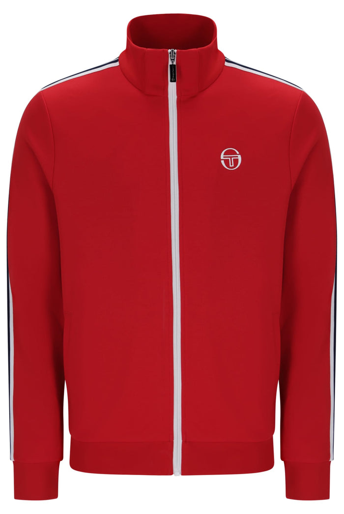 Franco Track Top in Adrenalin Rush/White