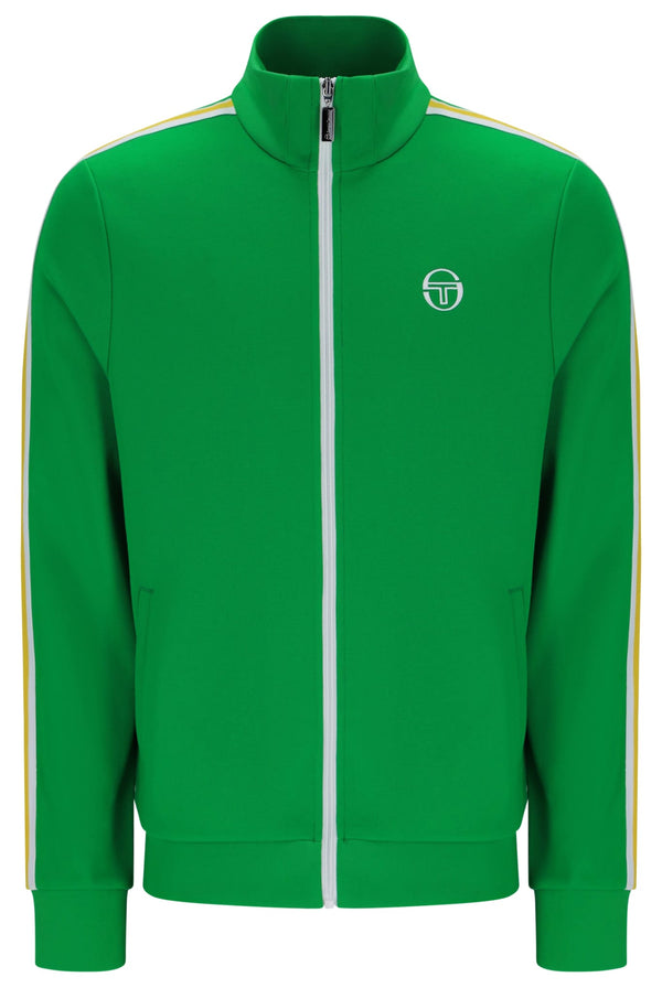 Franco Track Top in Fern Green/White