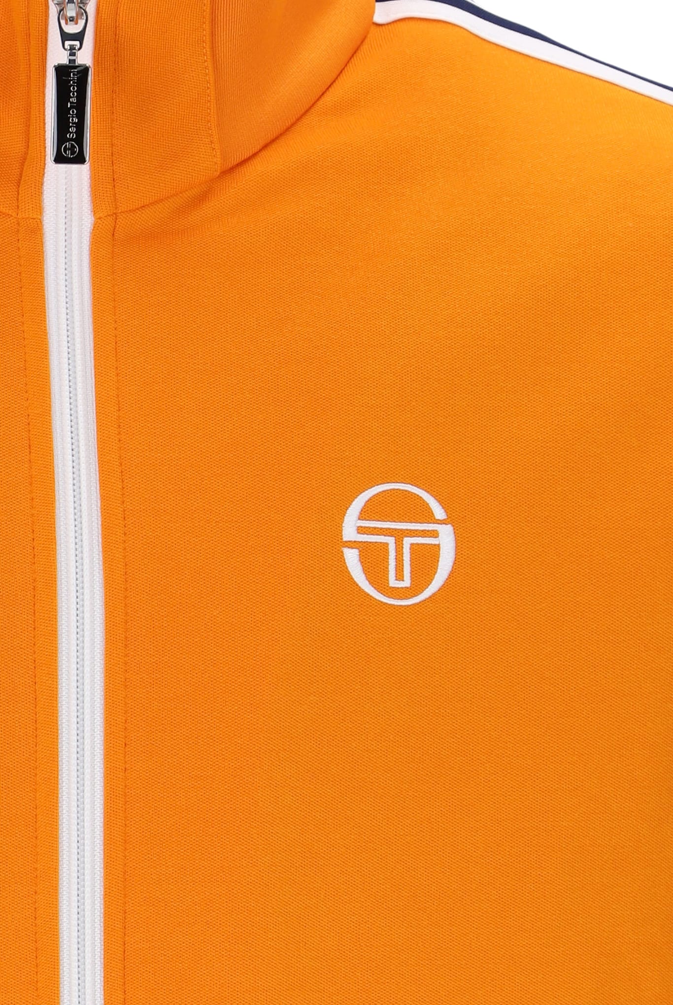 Franco Track Top in Orange Pepper/White