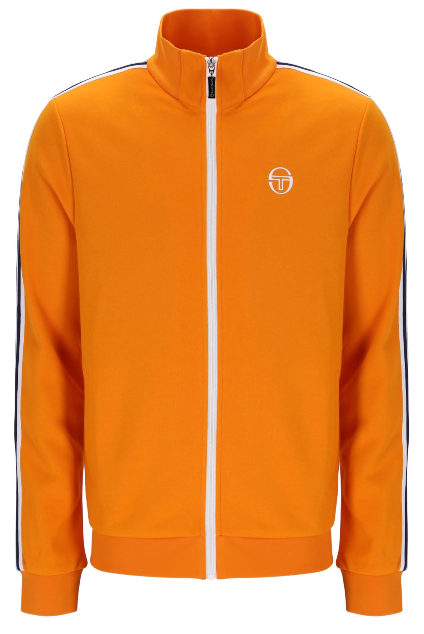 Franco Track Top in Orange Pepper/White