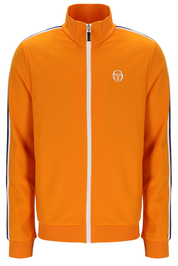 Franco Track Top in Orange Pepper/White