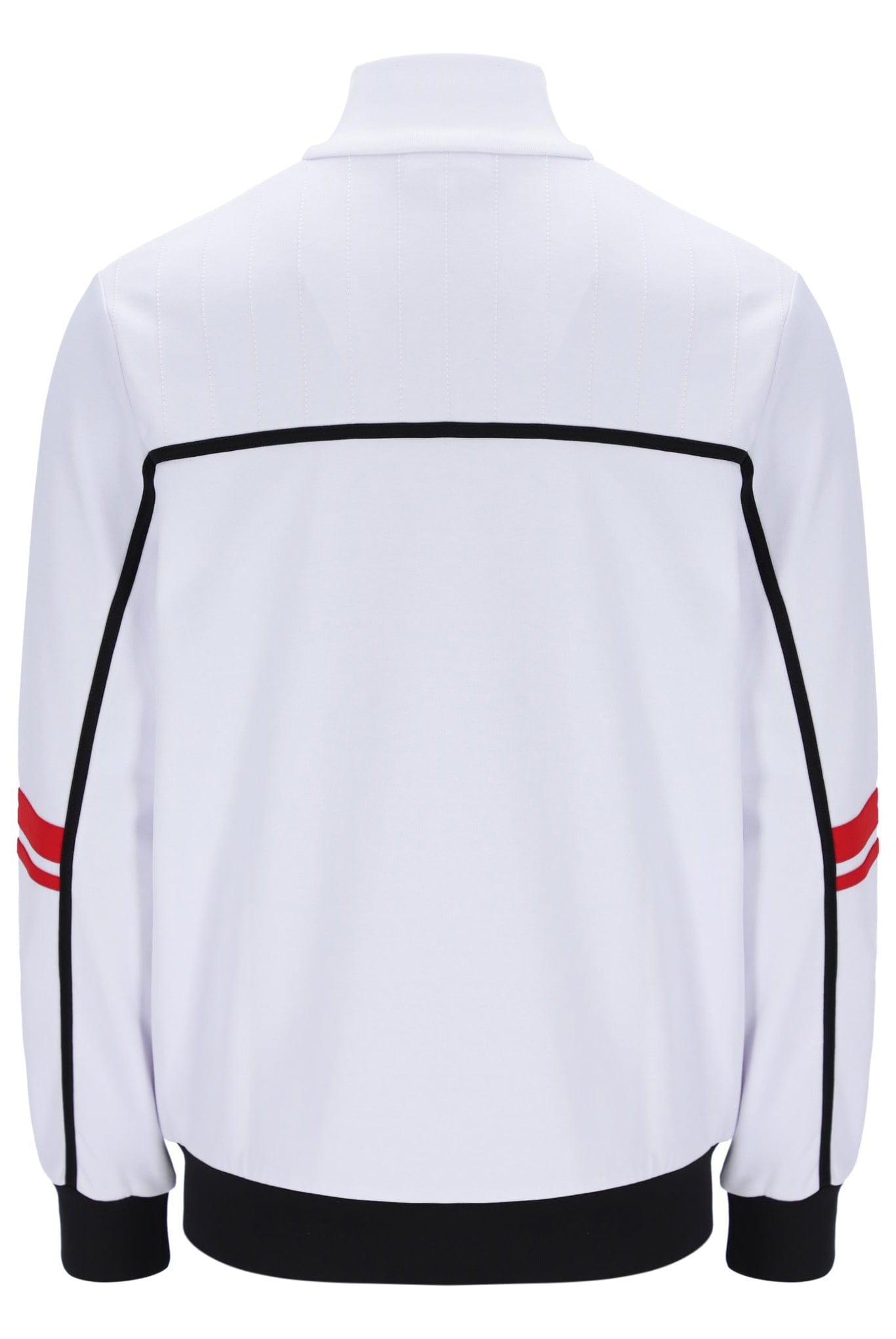 Frankie Track Top in White/Black/Adrenaline Rush