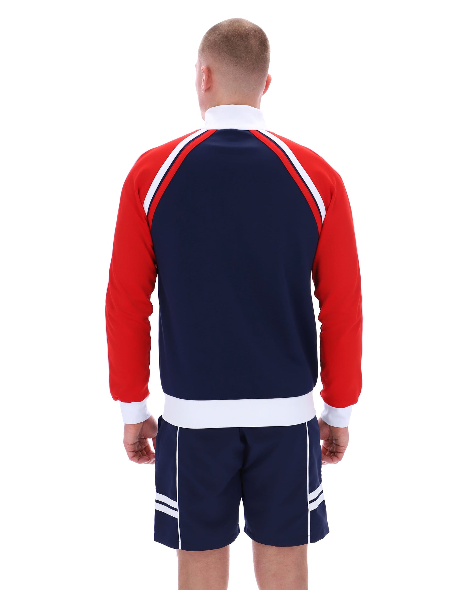 Ghibli Davis Track Top in Martime Blue/Adrenalin Rush/White