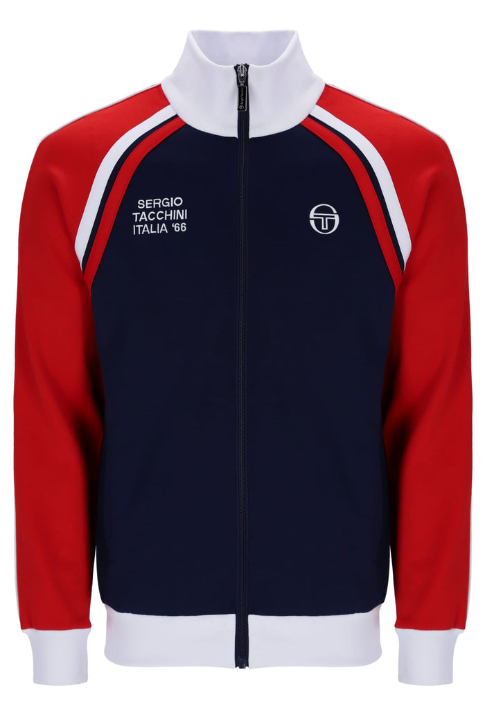 Ghibli Davis Track Top in Martime Blue/Adrenalin Rush/White