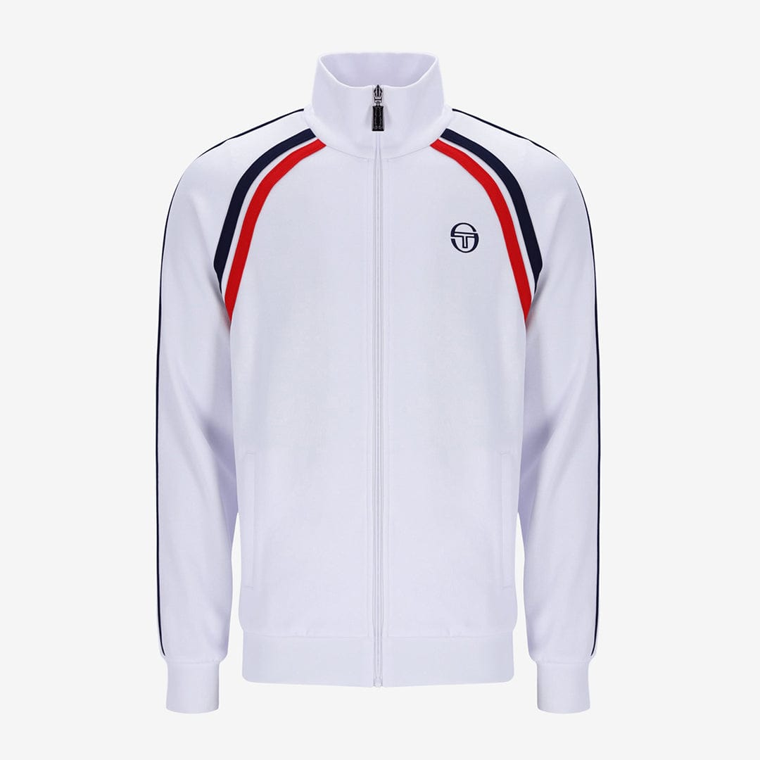 Ghibli Tracktop Tracktop In White/Maritime Blue/Adrenaline Rush