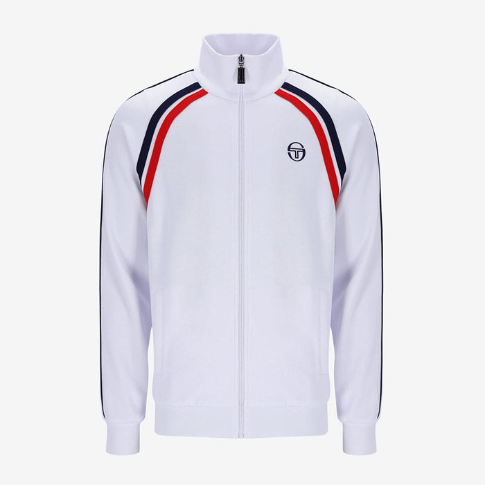 Ghibli Tracktop Tracktop In White/Maritime Blue/Adrenaline Rush