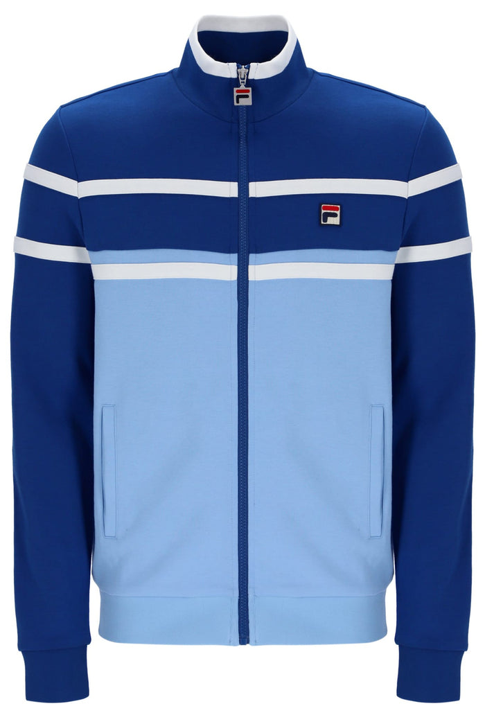 Giovanni Contrast Panels Track Jacket in Frozen Fjord/Limoges/White