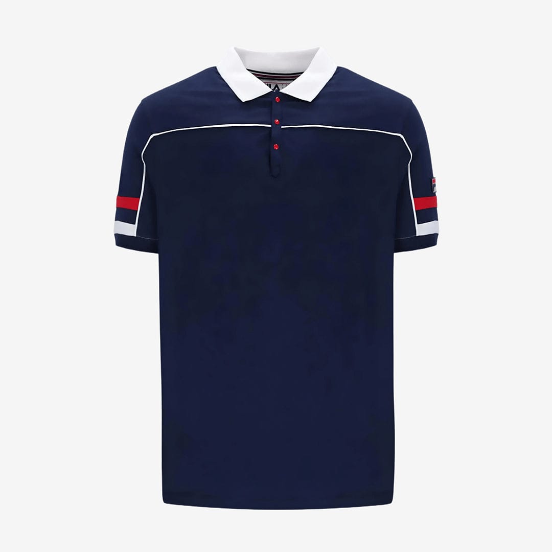 Grandslam Polo Piping Polo in Navy/White/Red