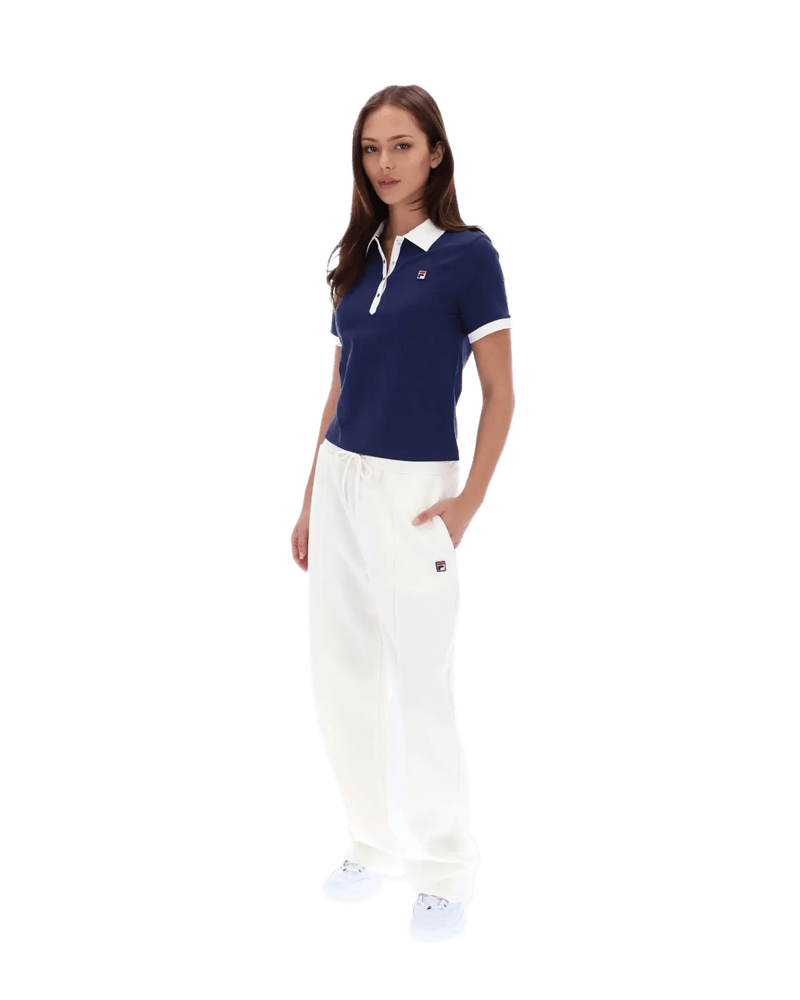 Harlo Fitted Iconic Polo in Navy/Gardenia