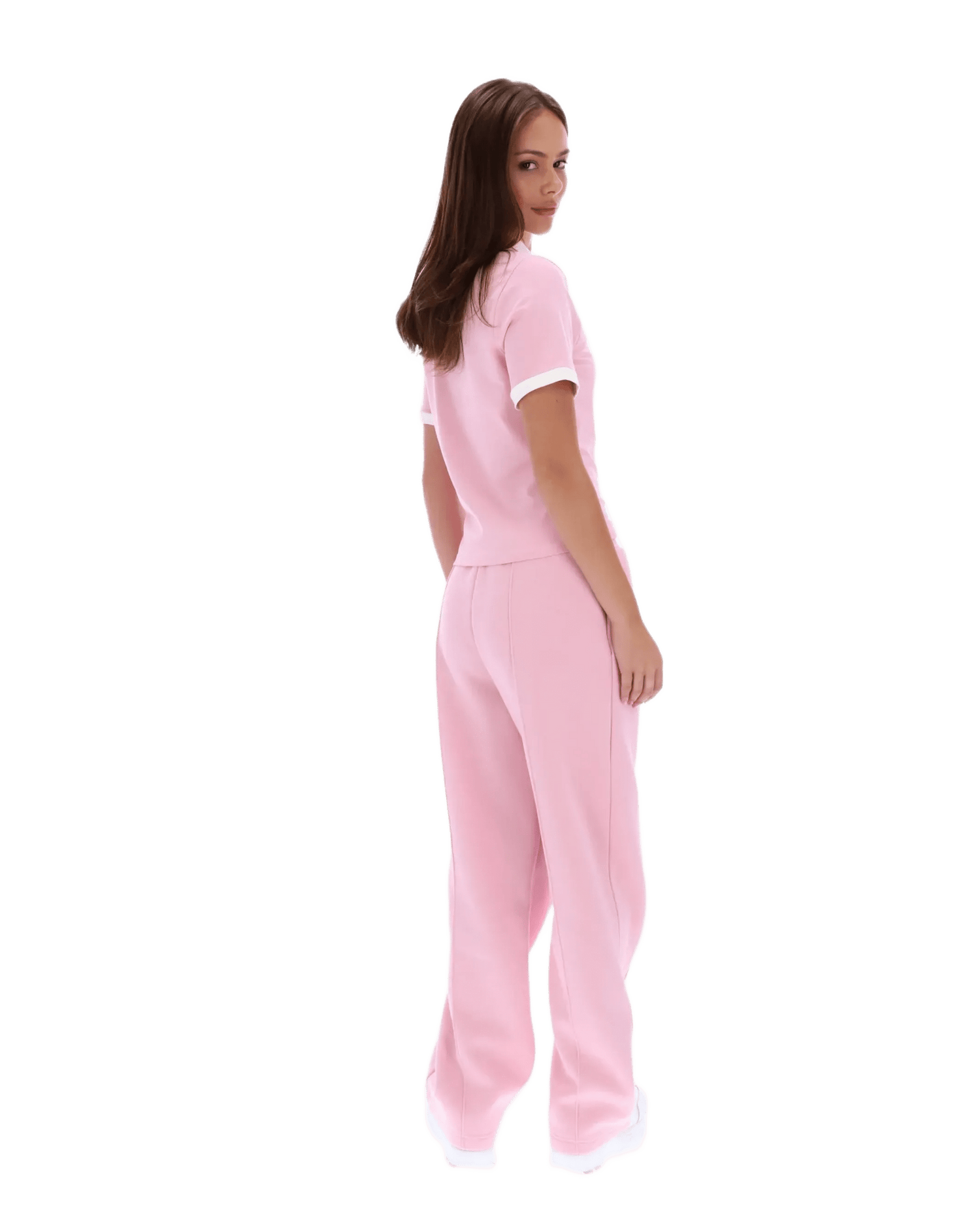 Harlo Fitted Iconic Polo in Pink Nectar/Gardenia