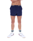 Hightide 4 Terry Pocket Stripe Shorts in Fila Navy/Gardenia