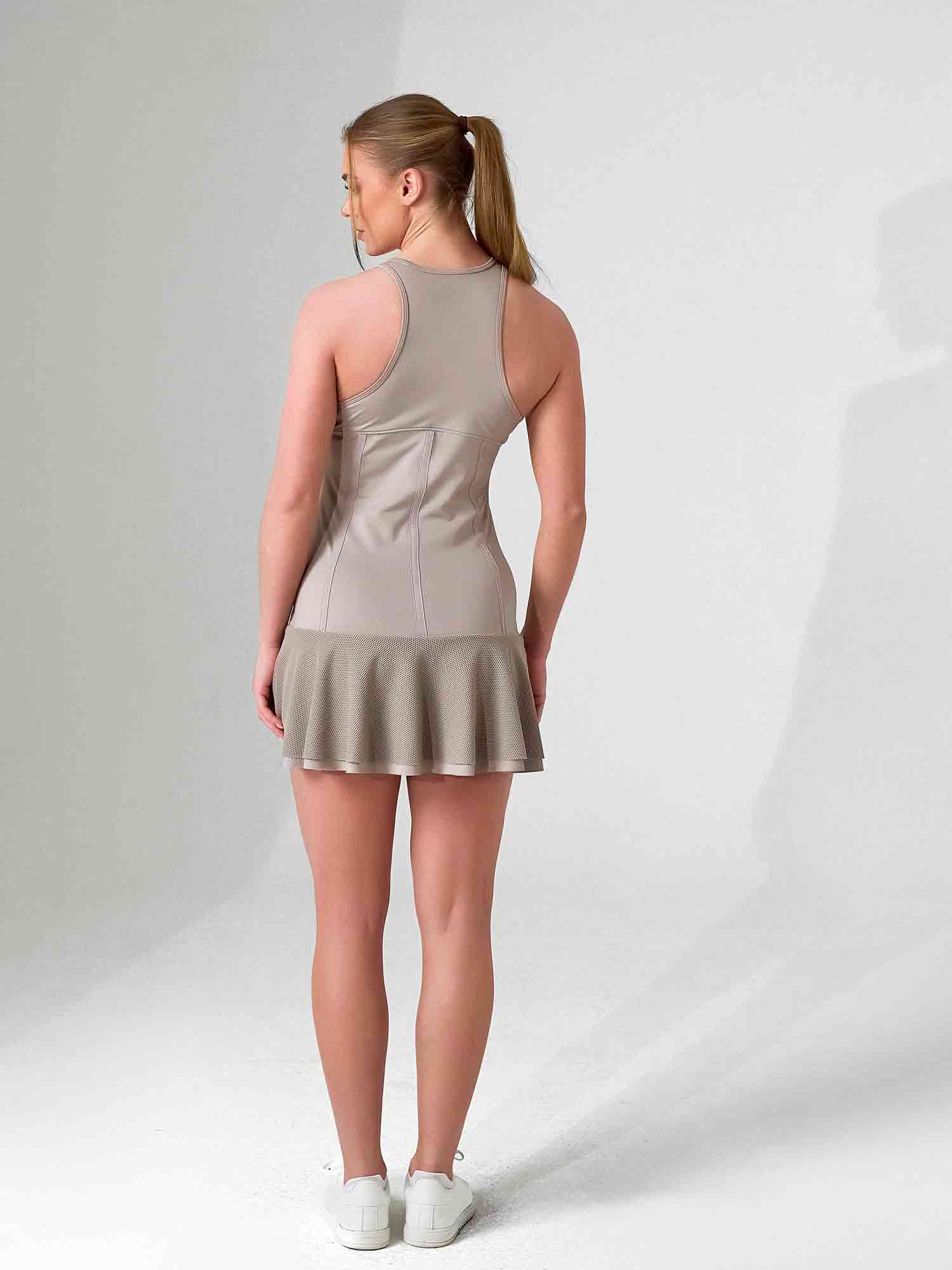 inPhorm Mai Dress | Performance Tennis & Pickleball Dress with Mesh Flounce