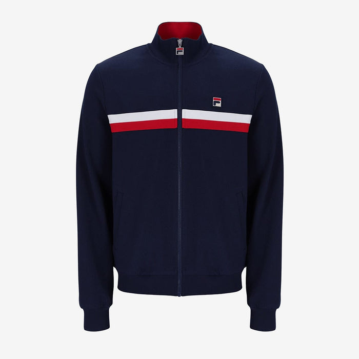 Jason Colour Block Track Jacket In Navy/Red/White