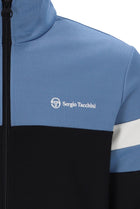 Jonnie TT Track Top in Black/Coronet Blue/Gardenia