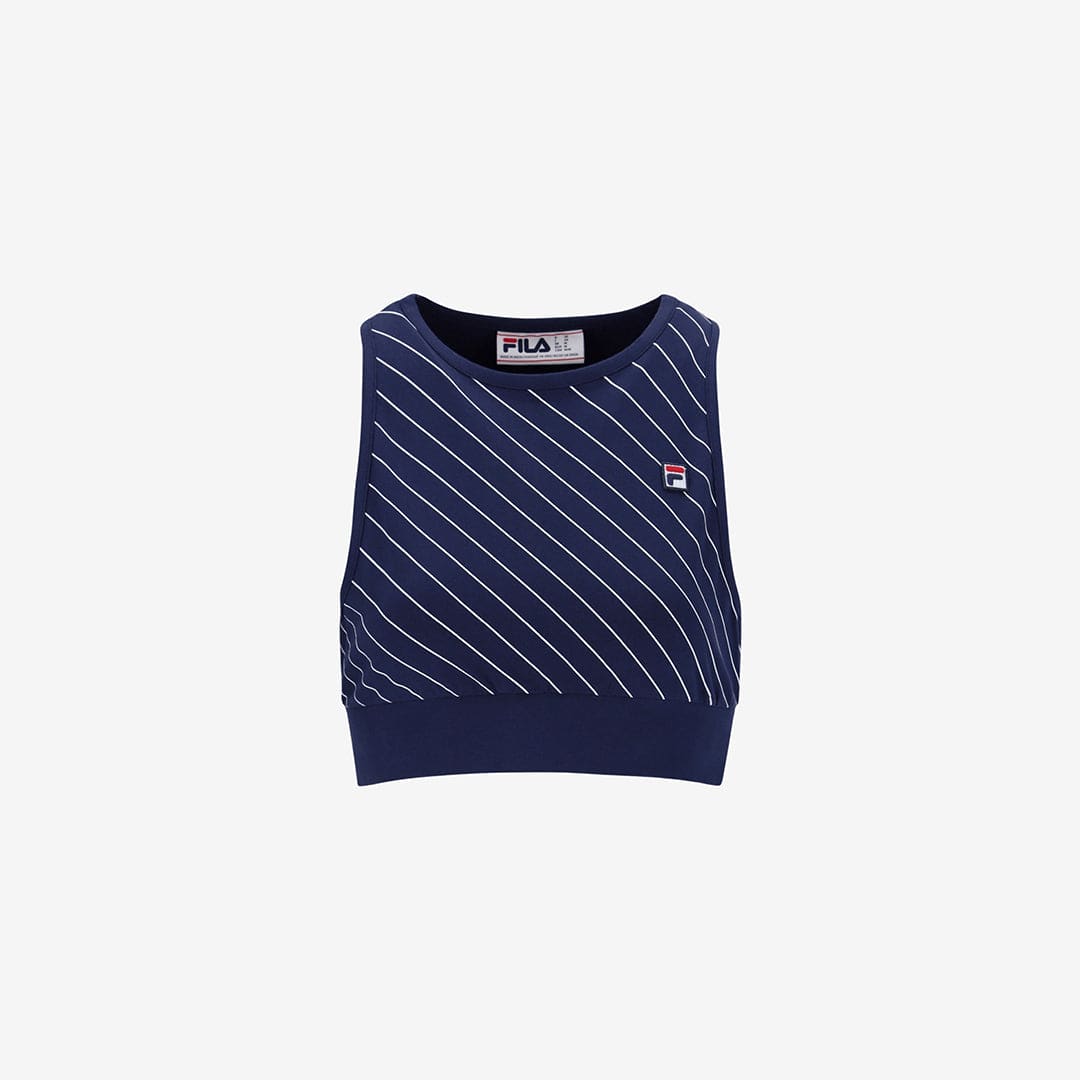 Karla Crop Top in Navy