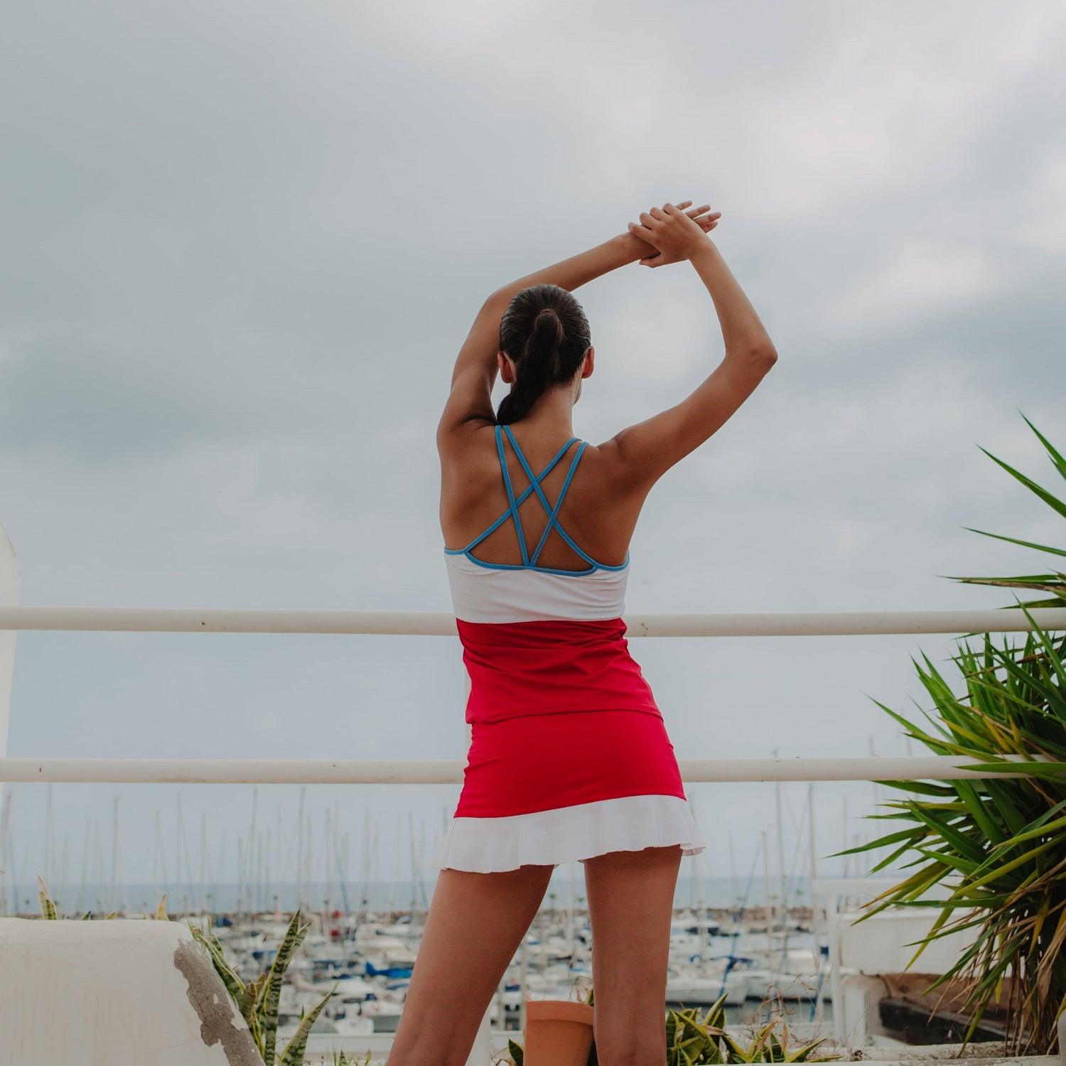 Kyoto Skirt in Red/White