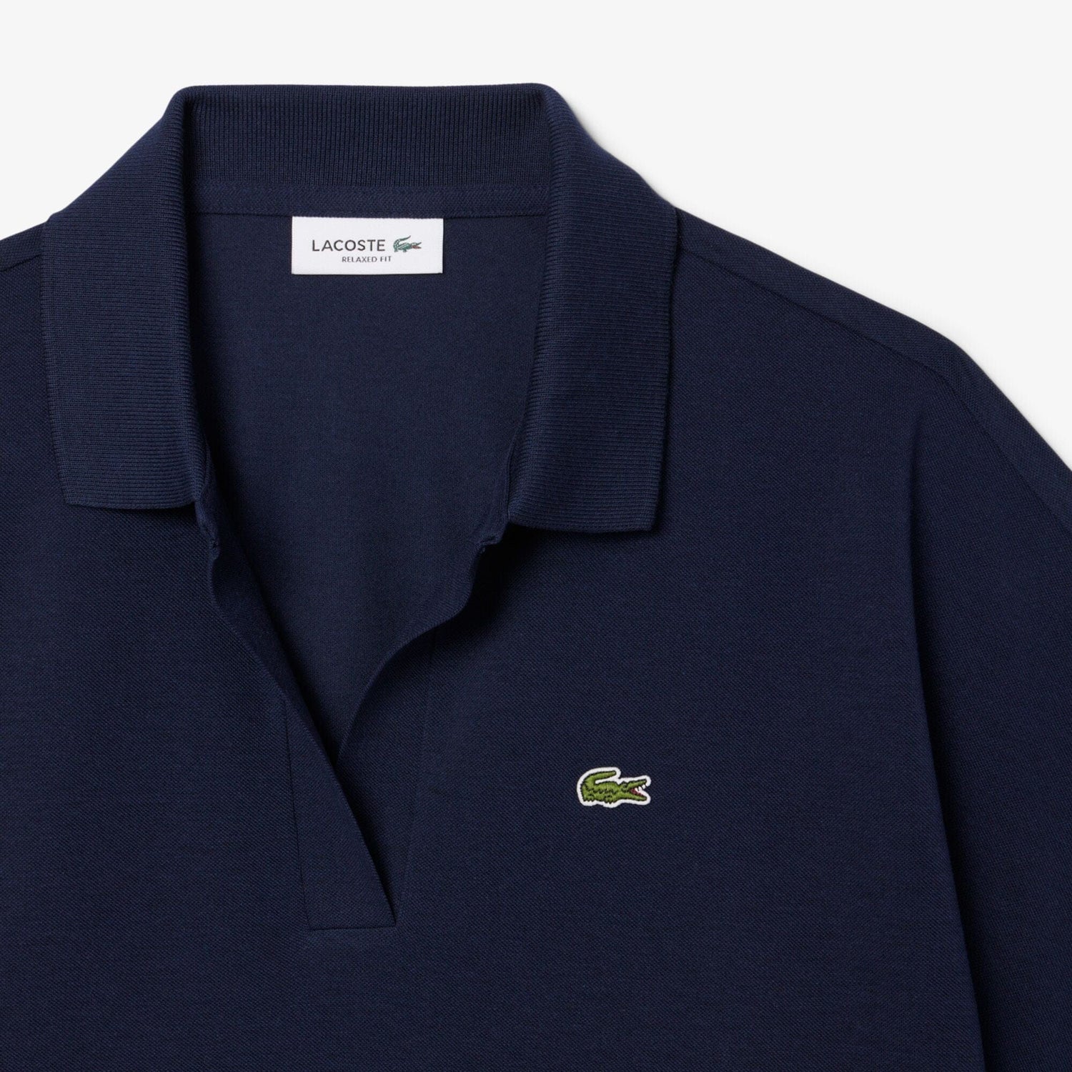 Lacoste Essential Relaxed Fit Polo in Blue Marine