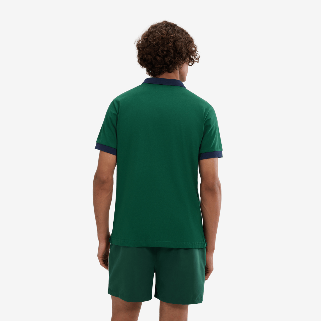Lessepsia Polo in Dark Green/Navy