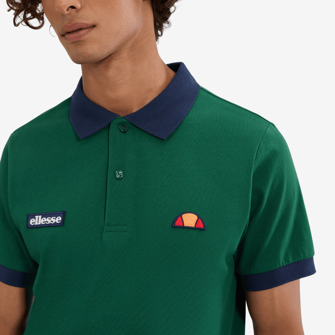 Lessepsia Polo in Dark Green/Navy