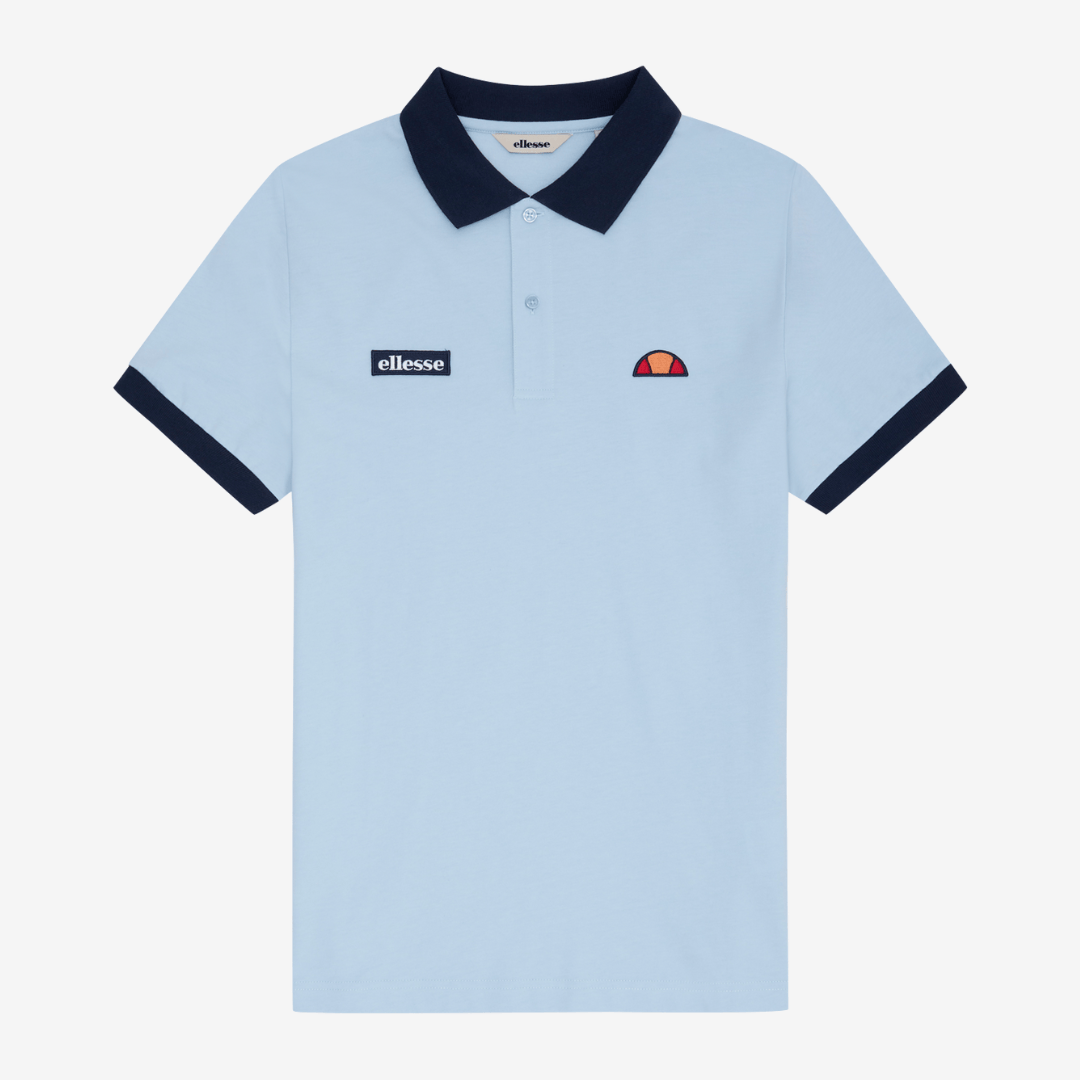 Lessepsia Polo in Light Blue/Navy