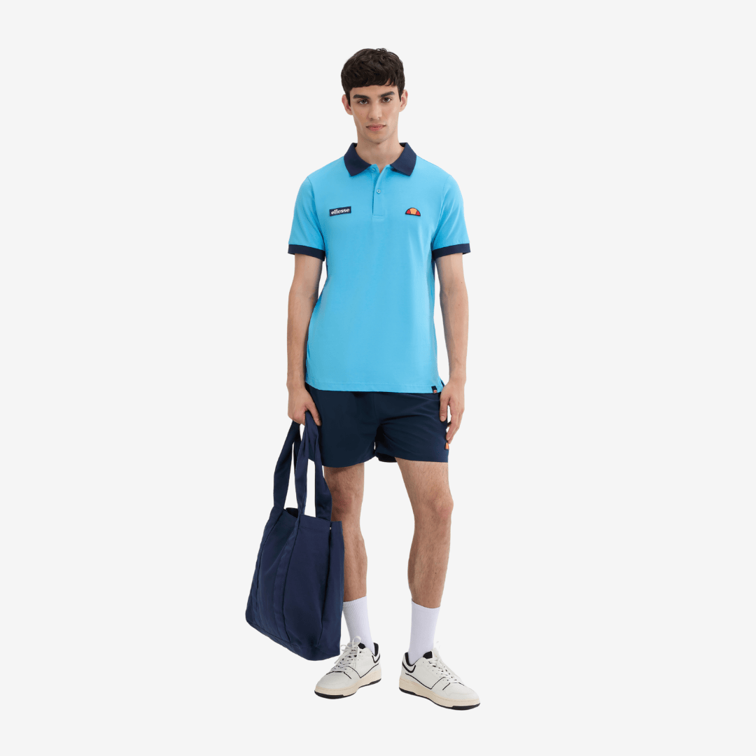 Lessepsia Polo in Light Blue/Navy