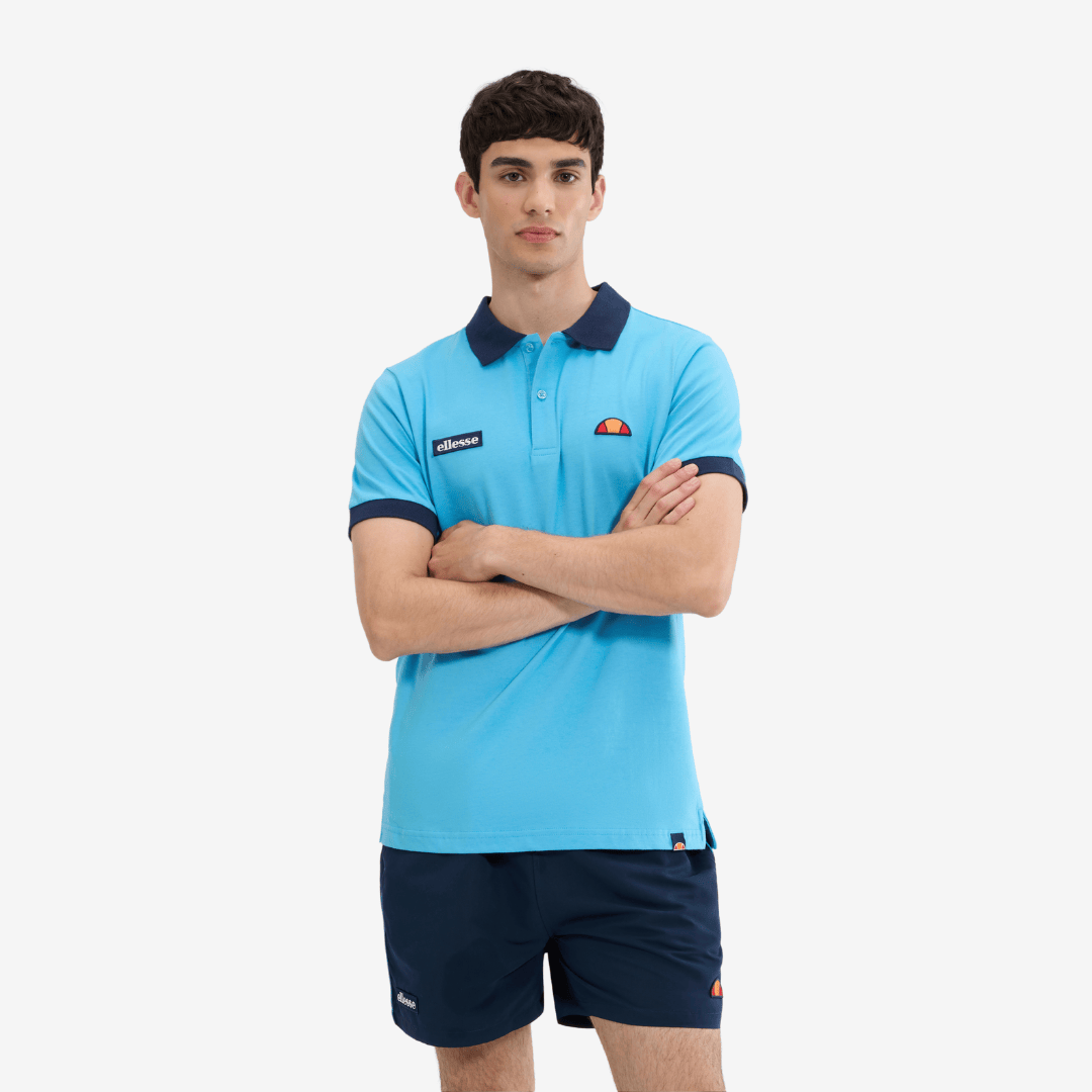 Lessepsia Polo in Light Blue/Navy