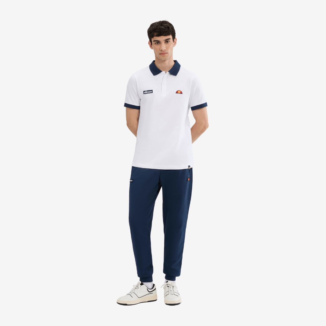 Lessepsia Polo in White/Navy