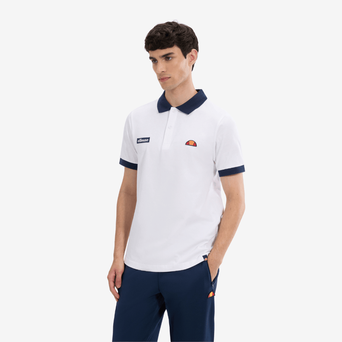 Lessepsia Polo in White/Navy