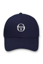 Linus Classic 6 Panel Strapback Cap in Martime Blue/White