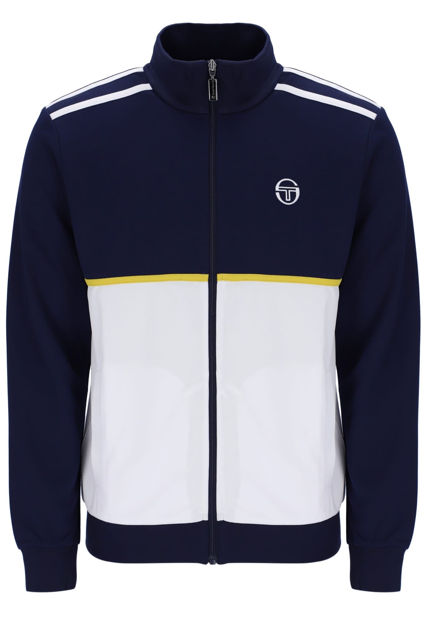 Locchi Track Top in Martime Blue/White/Mango Mint