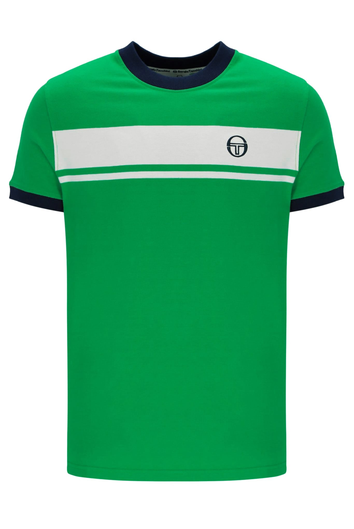 Master Tee in Fern Green/White/Martime Blue