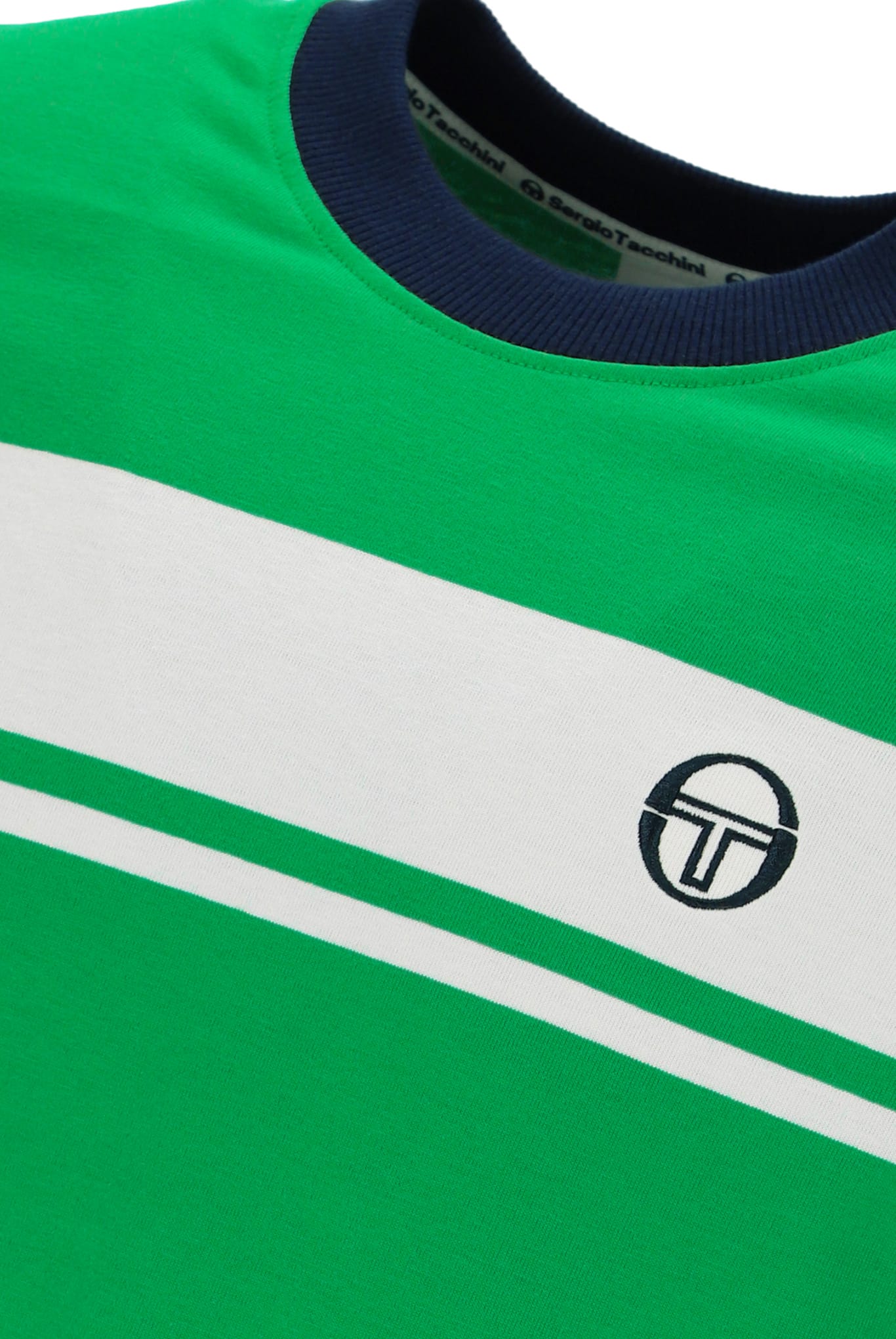 Master Tee in Fern Green/White/Martime Blue