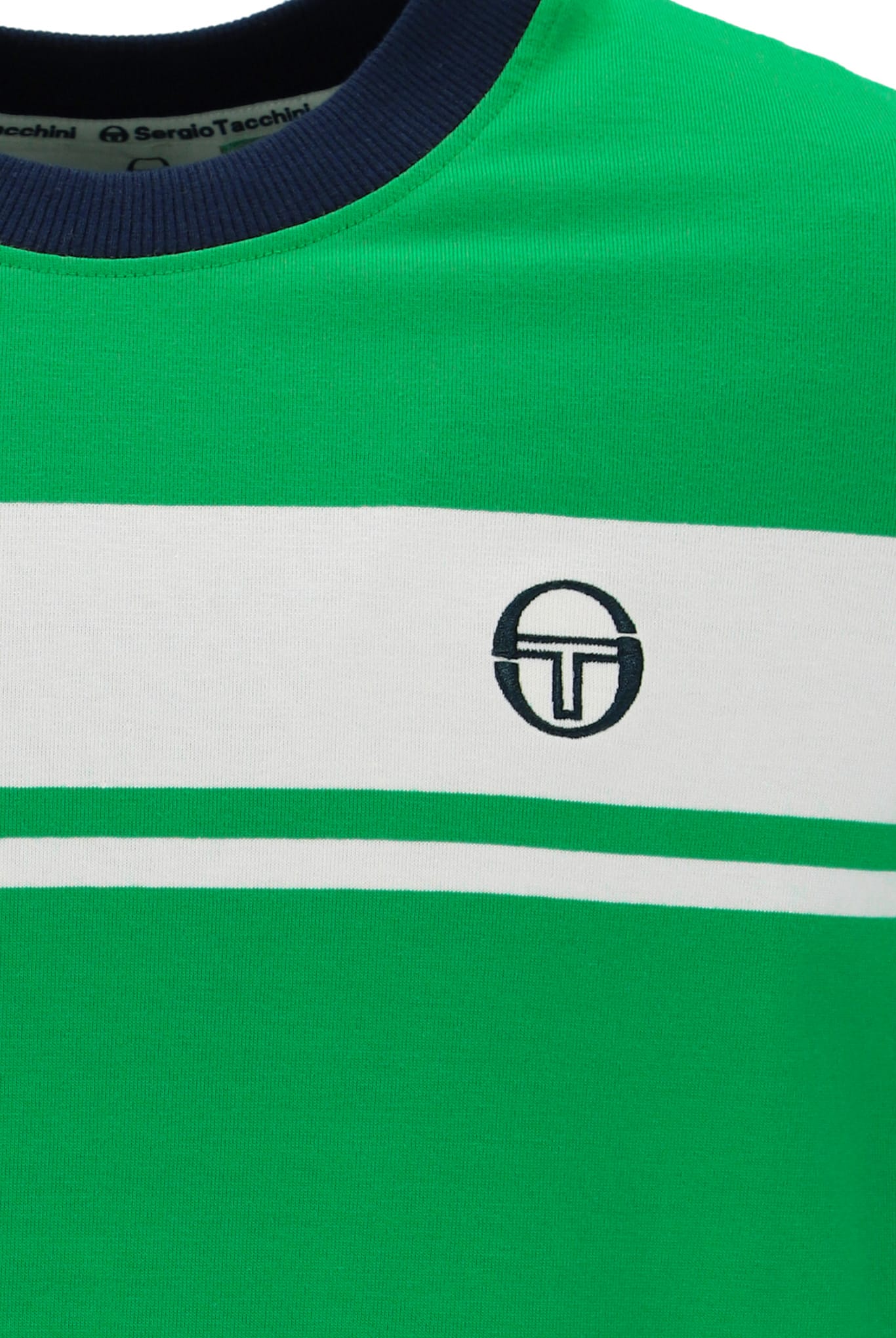 Master Tee in Fern Green/White/Martime Blue