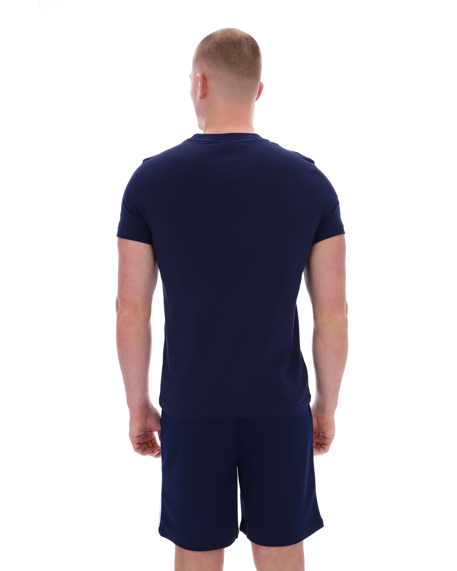 Master Tee in Navy/White-Tonal Ringer