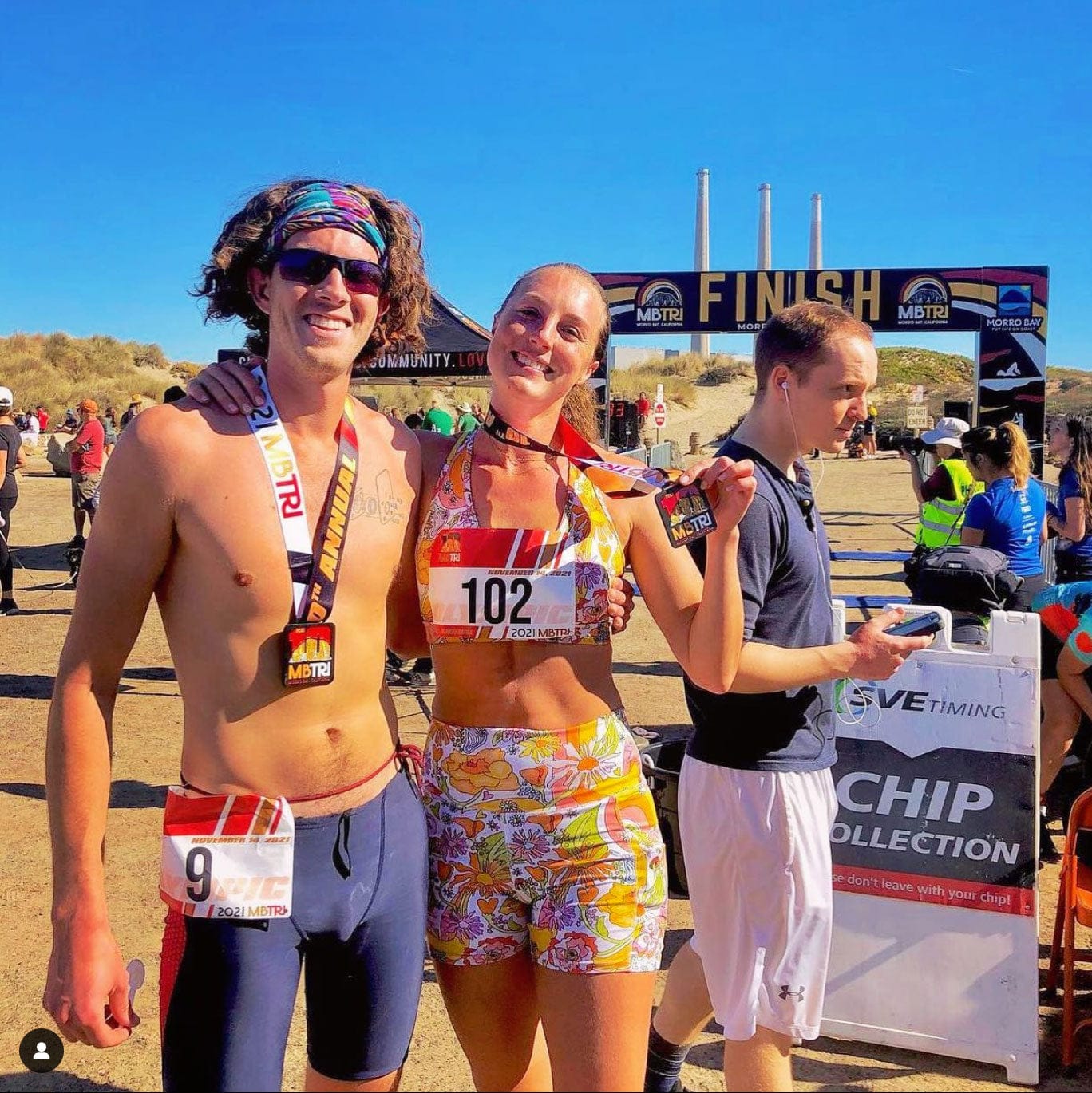 Melty Racquet Floral Printed Biker Shorts