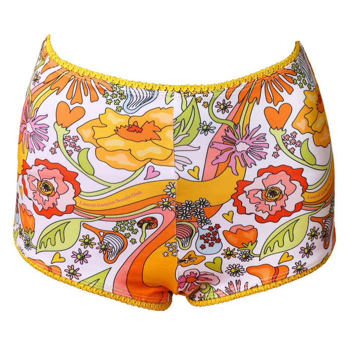 Melty Racquet Floral Printed Tennis Bikini Bottoms