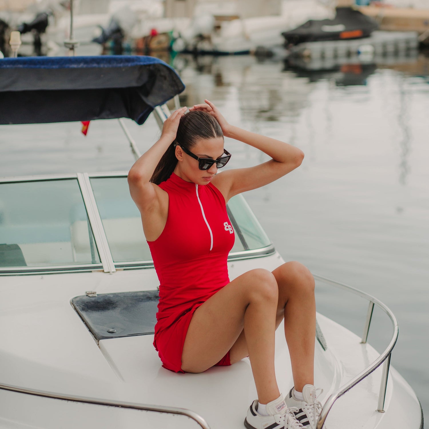 Monaco Sleeveless Top in Red