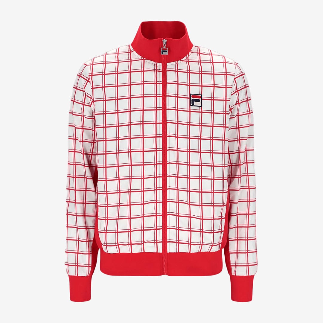 Morgan Track Top In Red/Gardenia