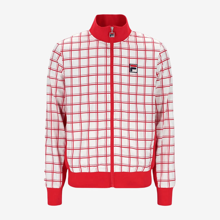 Morgan Track Top In Red/Gardenia
