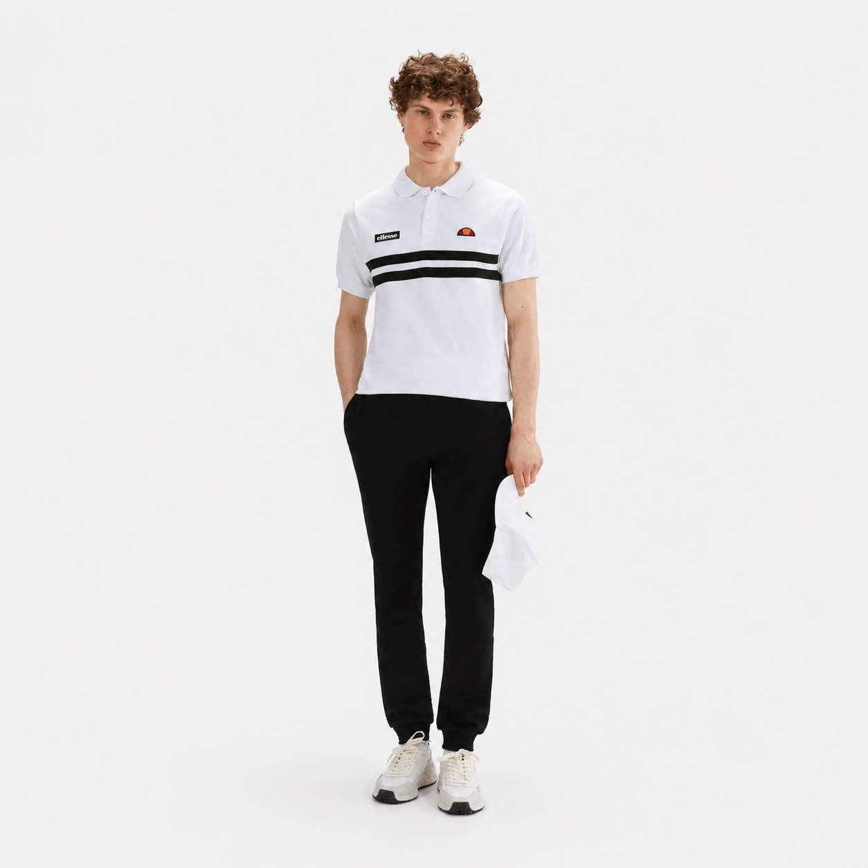 Muccia Polo in White/Black