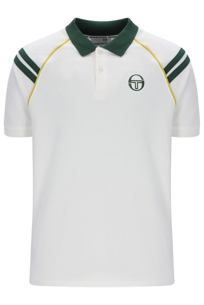 New Cortona Polo Shirt in Gardenia/Pine Needle