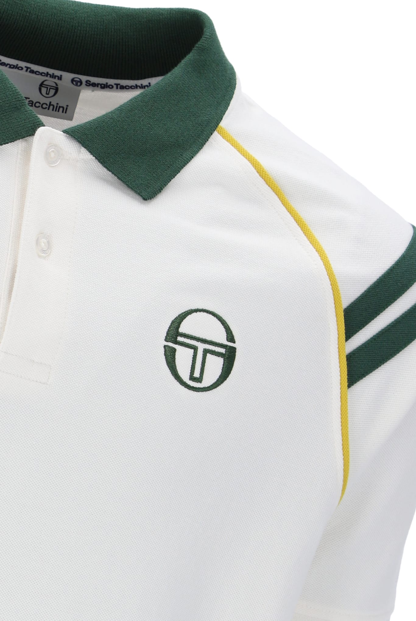 New Cortona Polo Shirt in Gardenia/Pine Needle