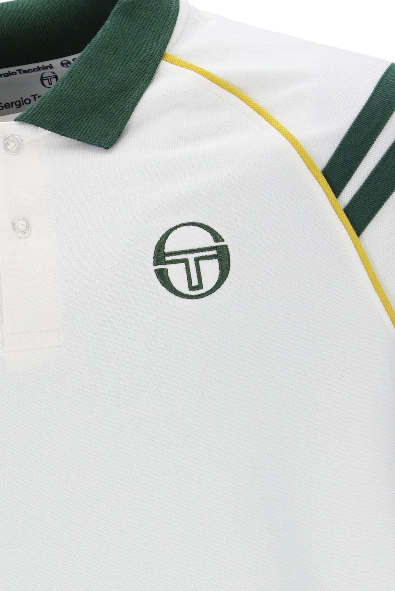 New Cortona Polo Shirt in Gardenia/Pine Needle