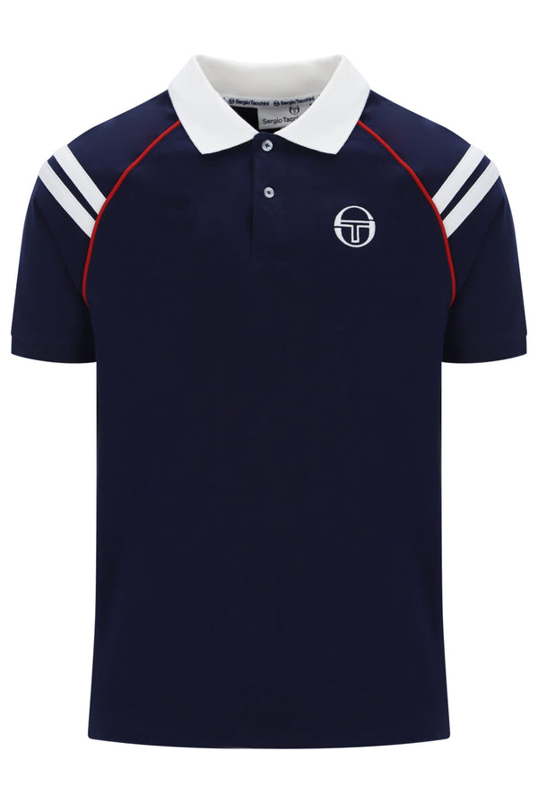 New Cortona Polo Shirt in Martime Blue/White