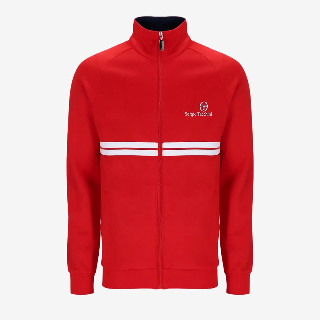 New Dallas Track Top in Adrenaline Rush/White/Maritime Blue