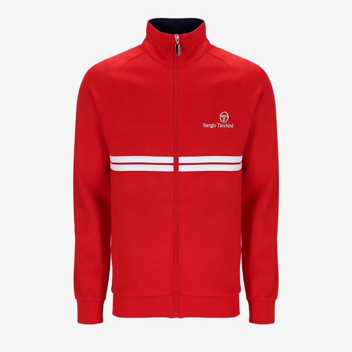 New Dallas Track Top in Adrenaline Rush/White/Maritime Blue