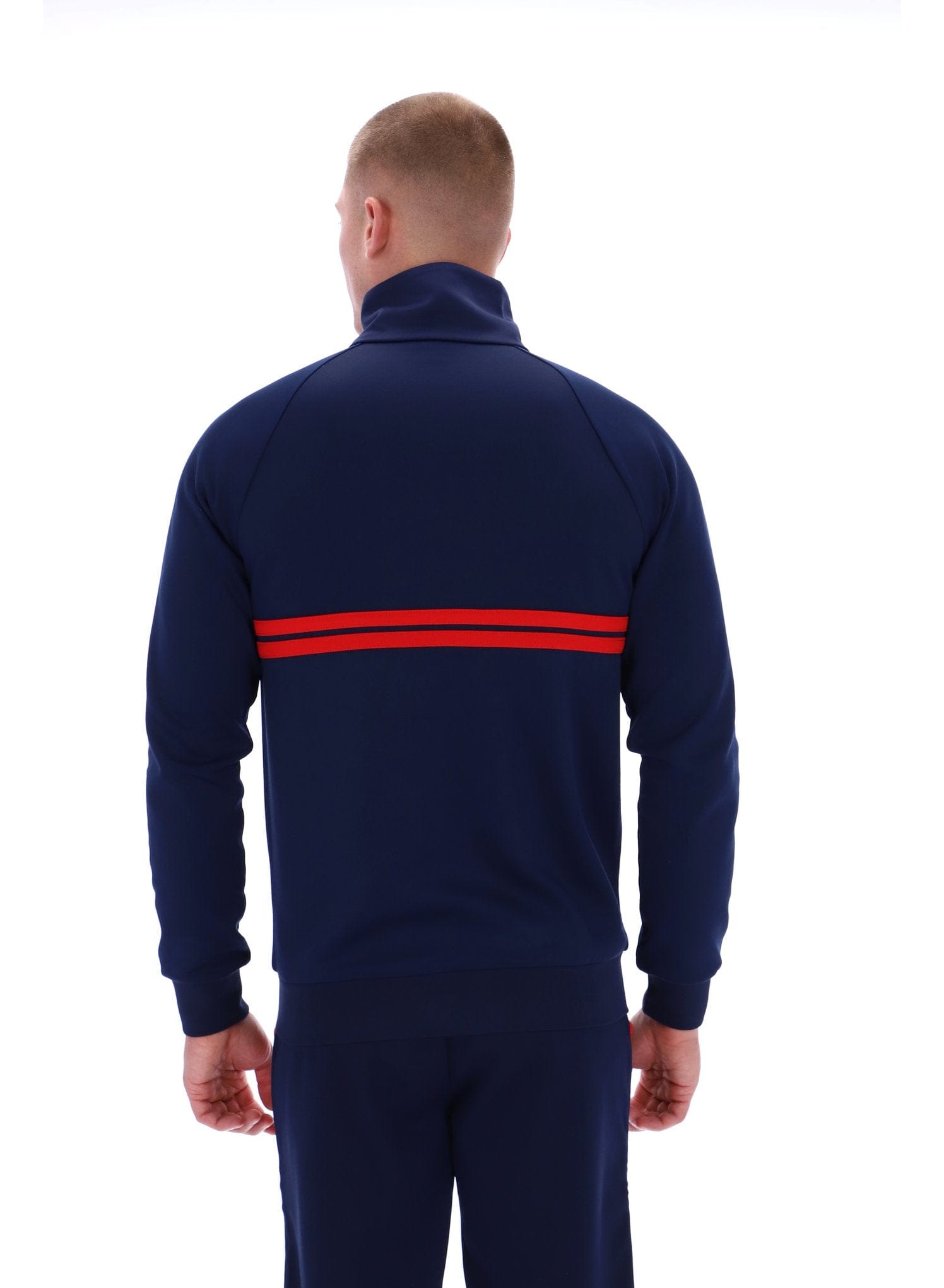 New Dallas Track Top in Martime Blue/White/Adrenaline Rush