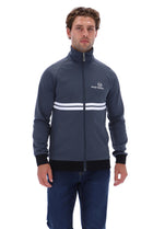 New Dallas Track Top in Turbulence/White/Black