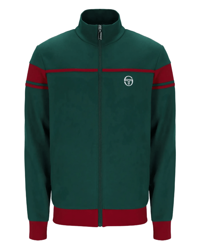 New Damarindo TT Track Top in Rainforest/Sundried Tomato